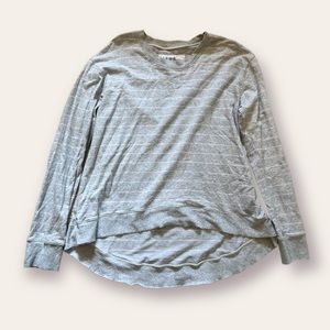 Frank & Eileen grey striped long sleeve sweater S